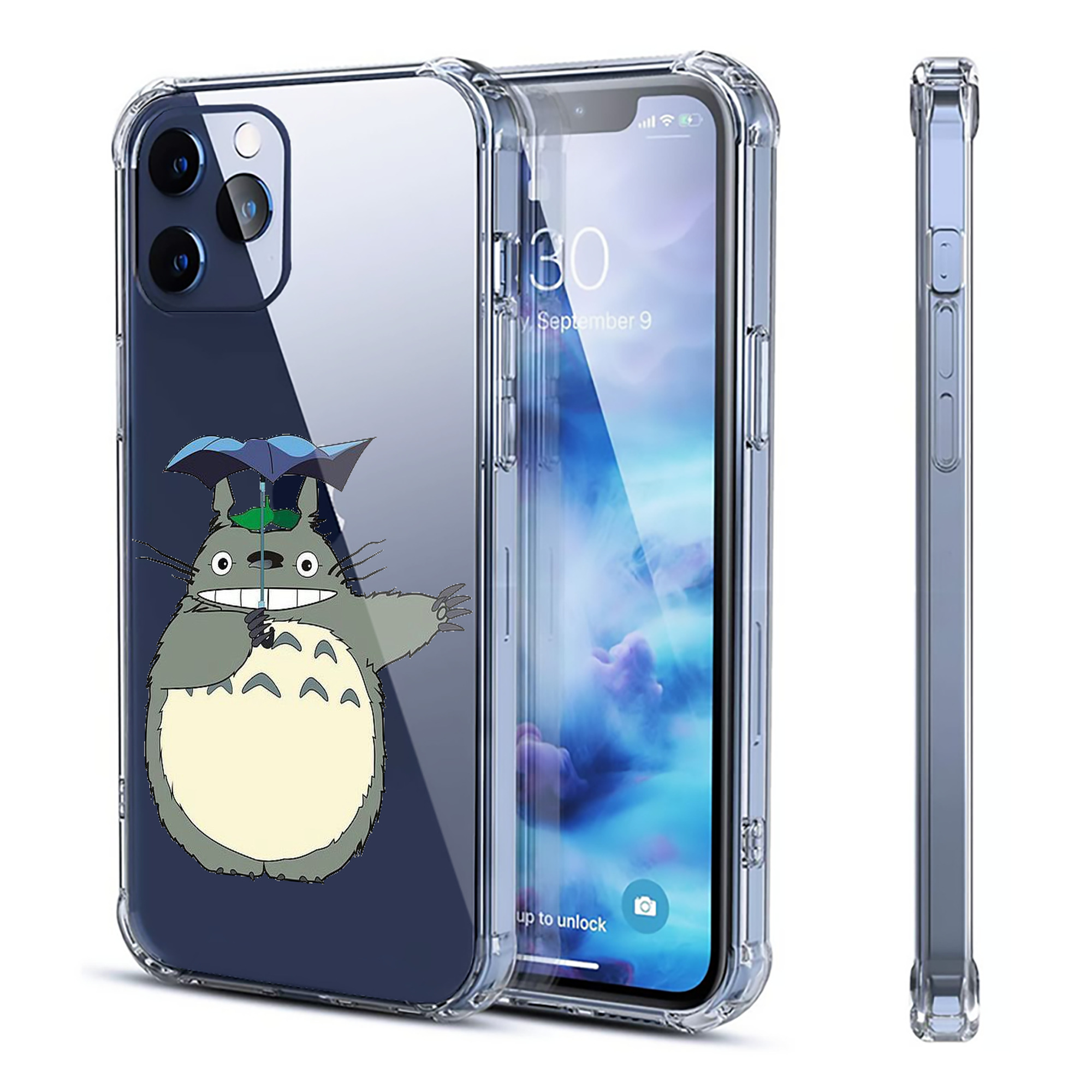 （画像用） となりのトトロ 草壁メイ 草壁サツキ My Neighbor Totoro Satsuki Kusakabe Mei Kusakabe 【iPhone 12シリーズ対応】透明スマホケース（クリアソフトケース）
